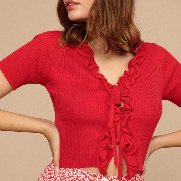 ISO Rouje Eungenia Sweater in Red sz 36